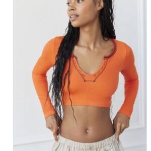 Urban outfitters go for gold orange longsleeve